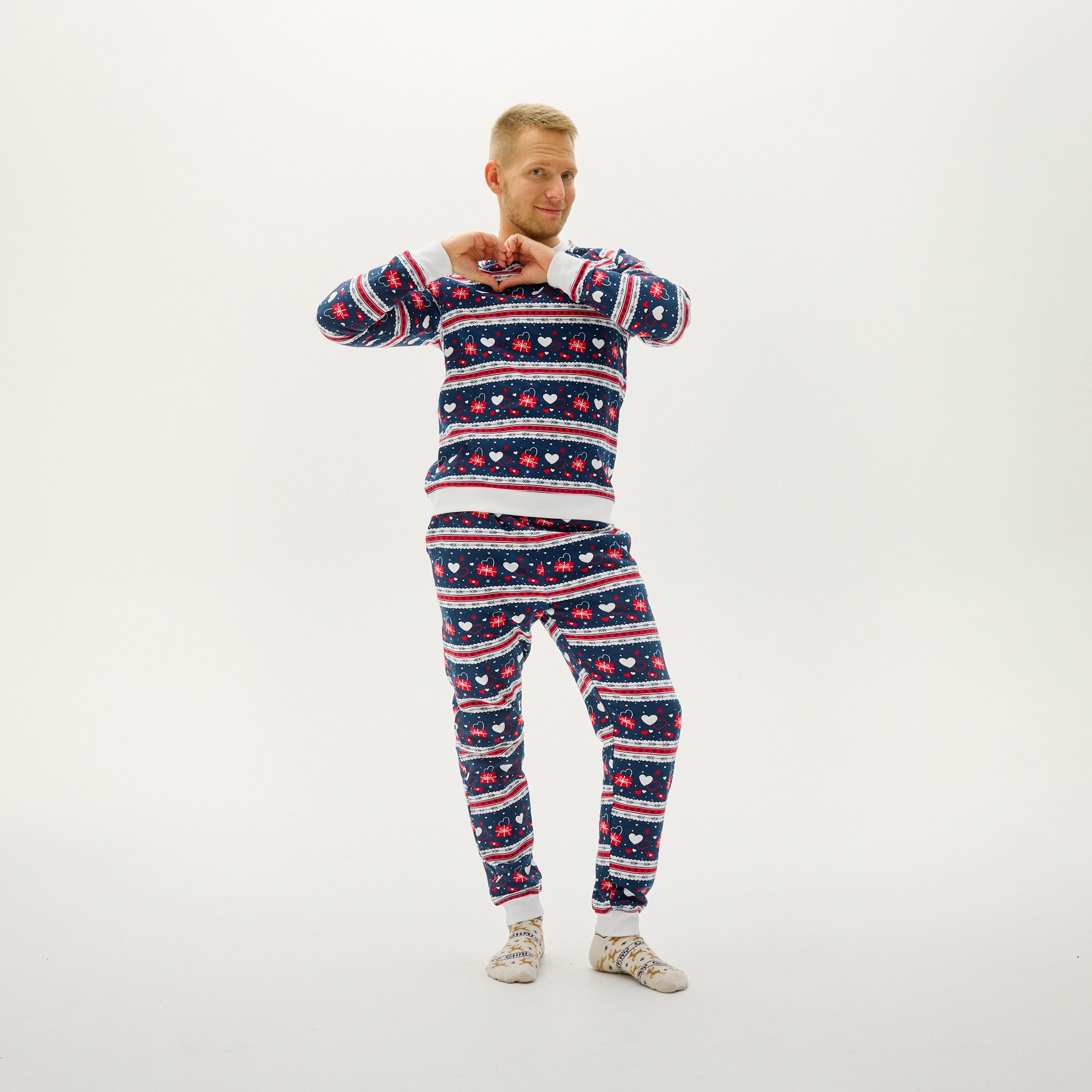 Valentinessett Navy - Herre.